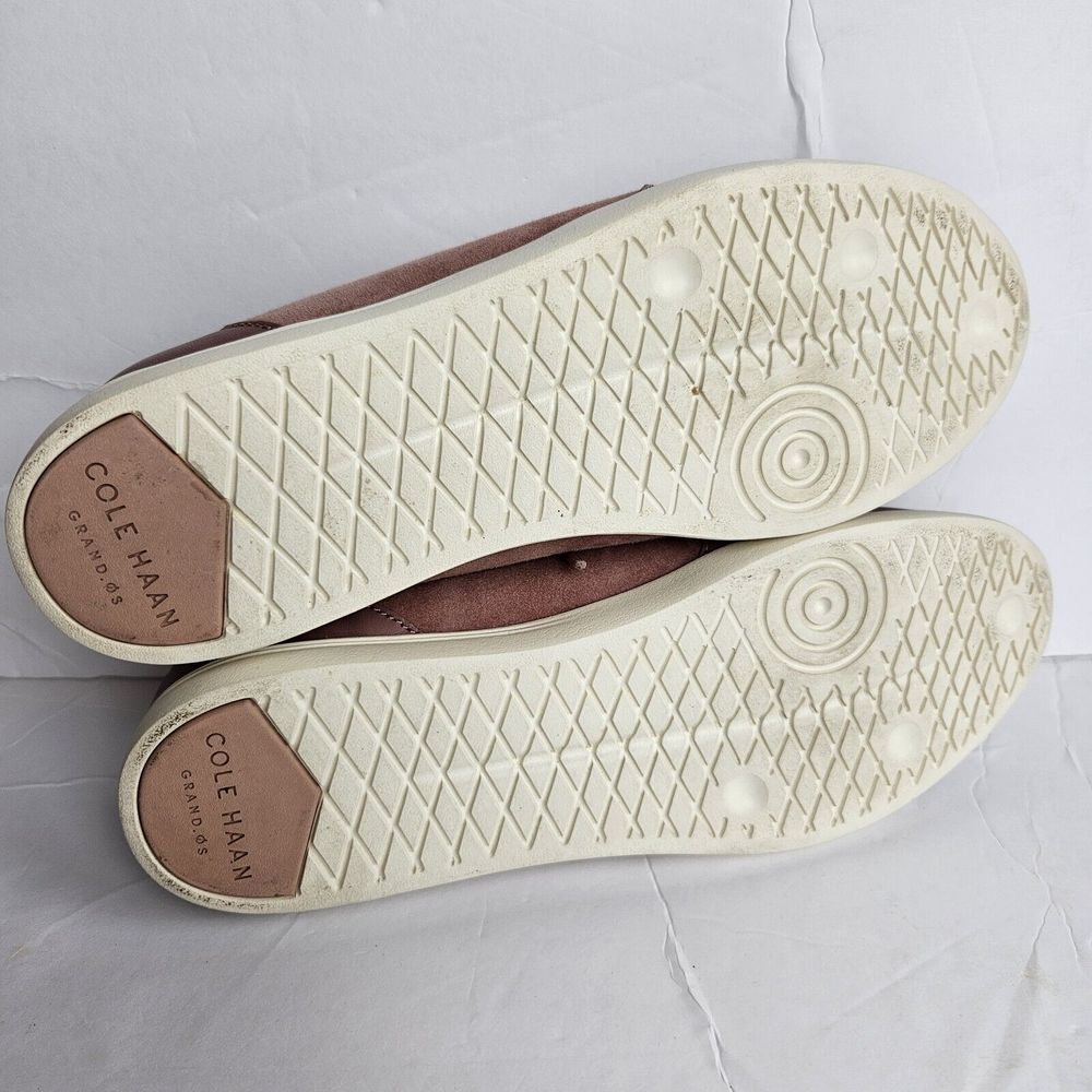 COLE HAAN‎ Burlwood Grand Crosscourt Suede Leather Sneaker 8 Mauve Purple Light - Picture 7 of 8